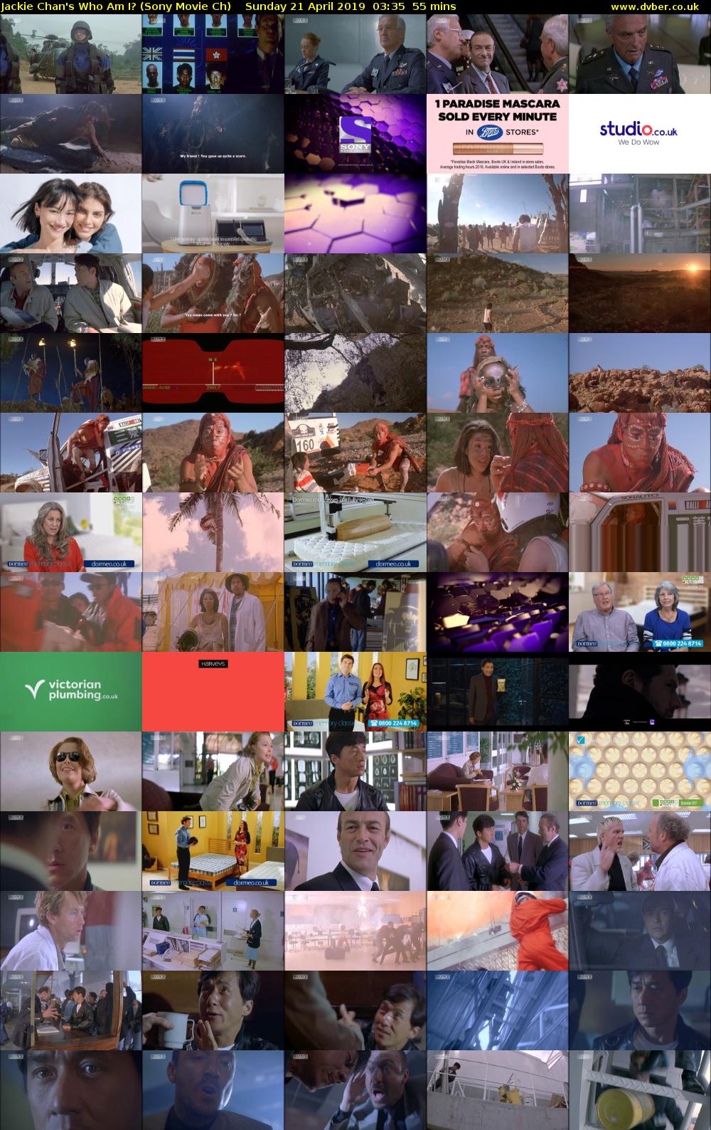 Jackie Chan's Who Am I? (Sony Movie Ch) Sunday 21 April 2019 03:35 - 04:30