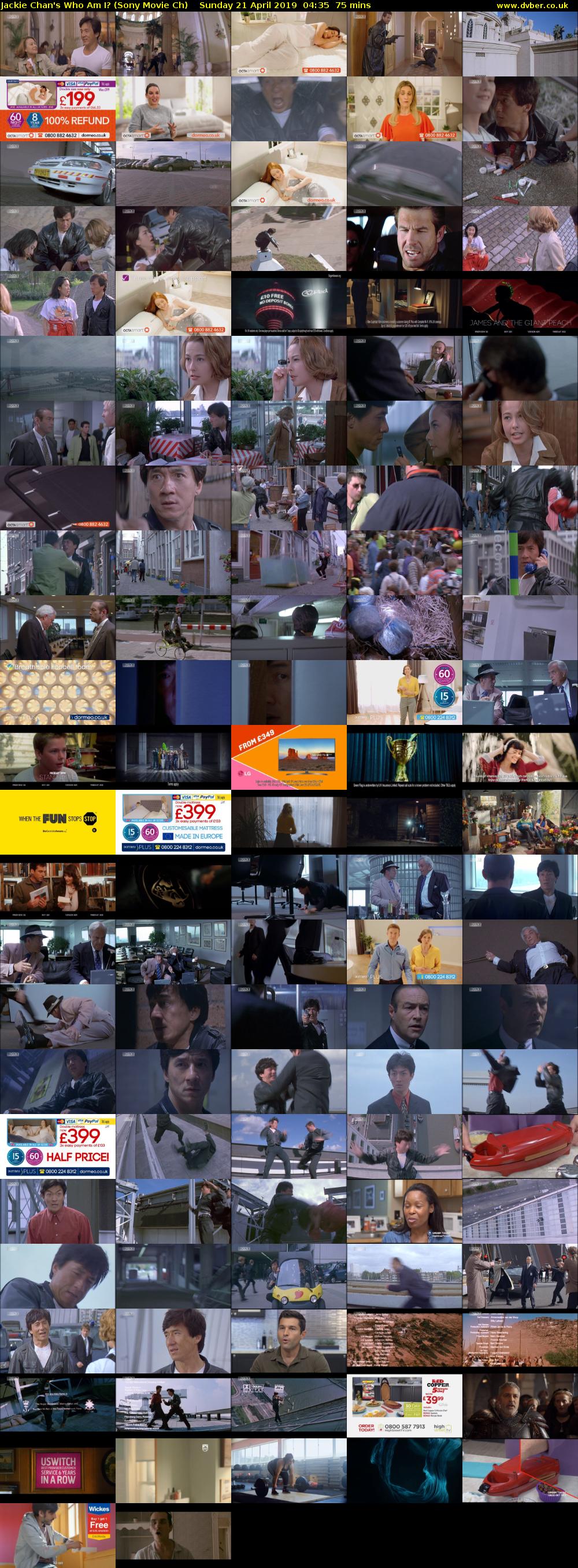 Jackie Chan's Who Am I? (Sony Movie Ch) Sunday 21 April 2019 04:35 - 05:50