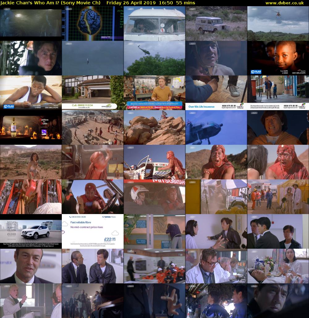 Jackie Chan's Who Am I? (Sony Movie Ch) Friday 26 April 2019 16:50 - 17:45
