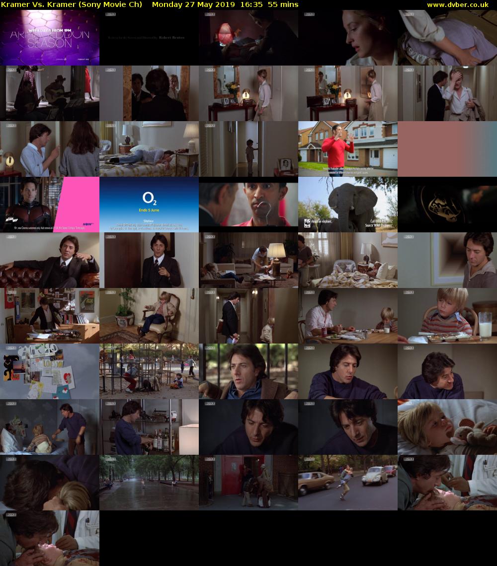 Kramer Vs. Kramer (Sony Movie Ch) Monday 27 May 2019 16:35 - 17:30