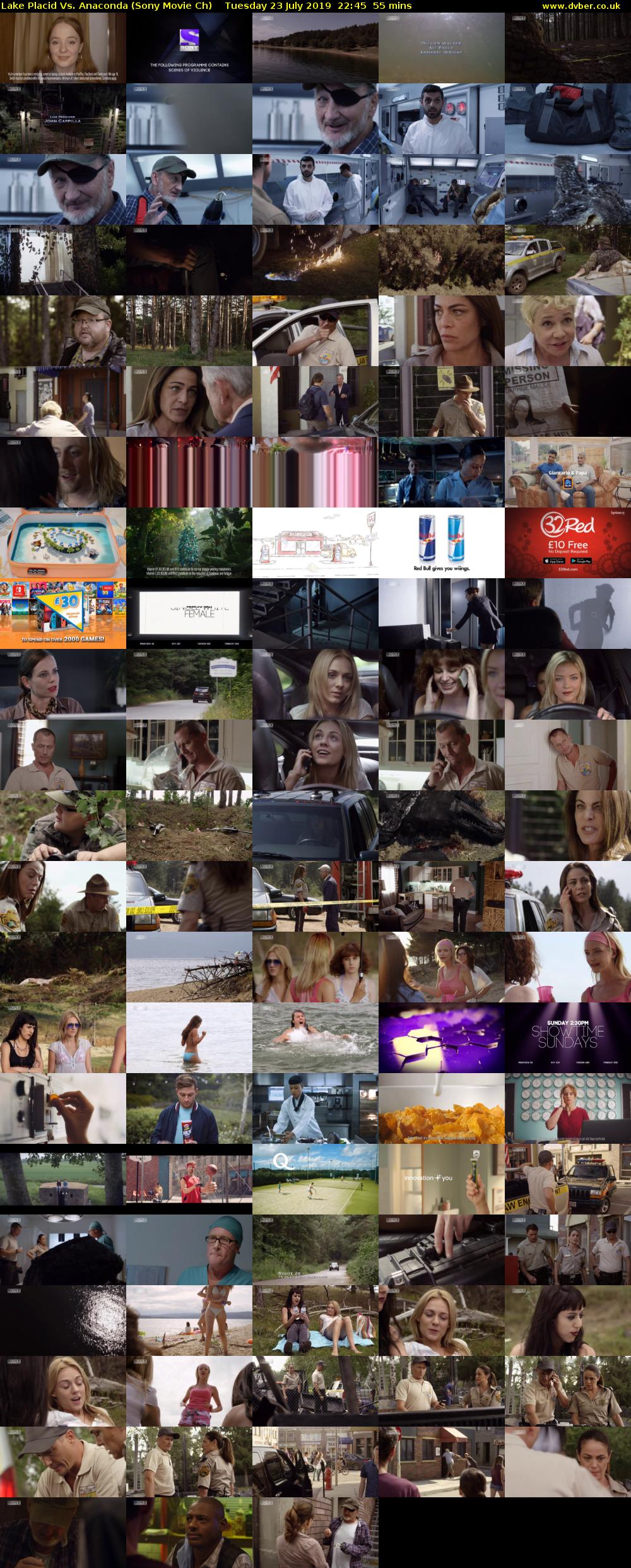 Lake Placid Vs. Anaconda (Sony Movie Ch) Tuesday 23 July 2019 22:45 - 23:40