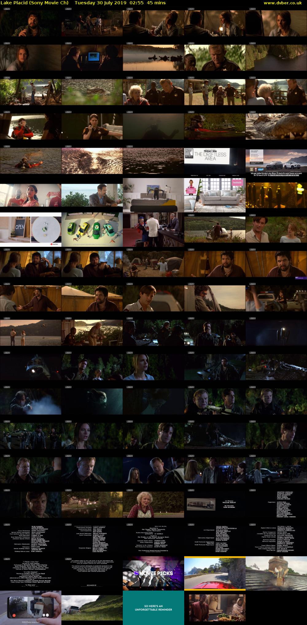 Lake Placid (Sony Movie Ch) Tuesday 30 July 2019 02:55 - 03:40
