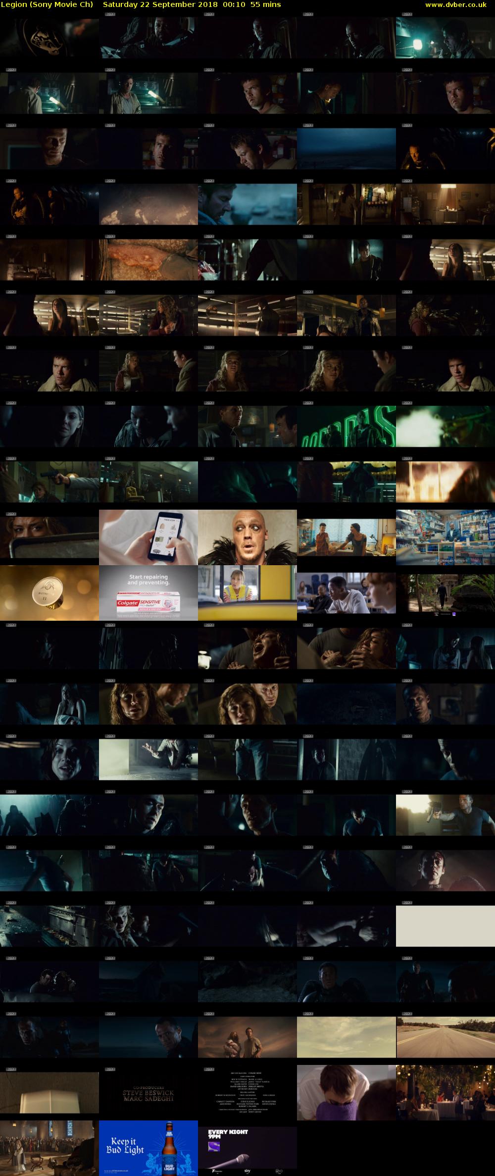 Legion (Sony Movie Ch) Saturday 22 September 2018 00:10 - 01:05