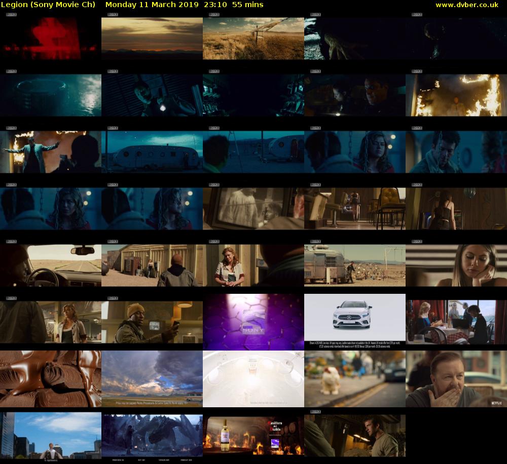 Legion (Sony Movie Ch) Monday 11 March 2019 23:10 - 00:05
