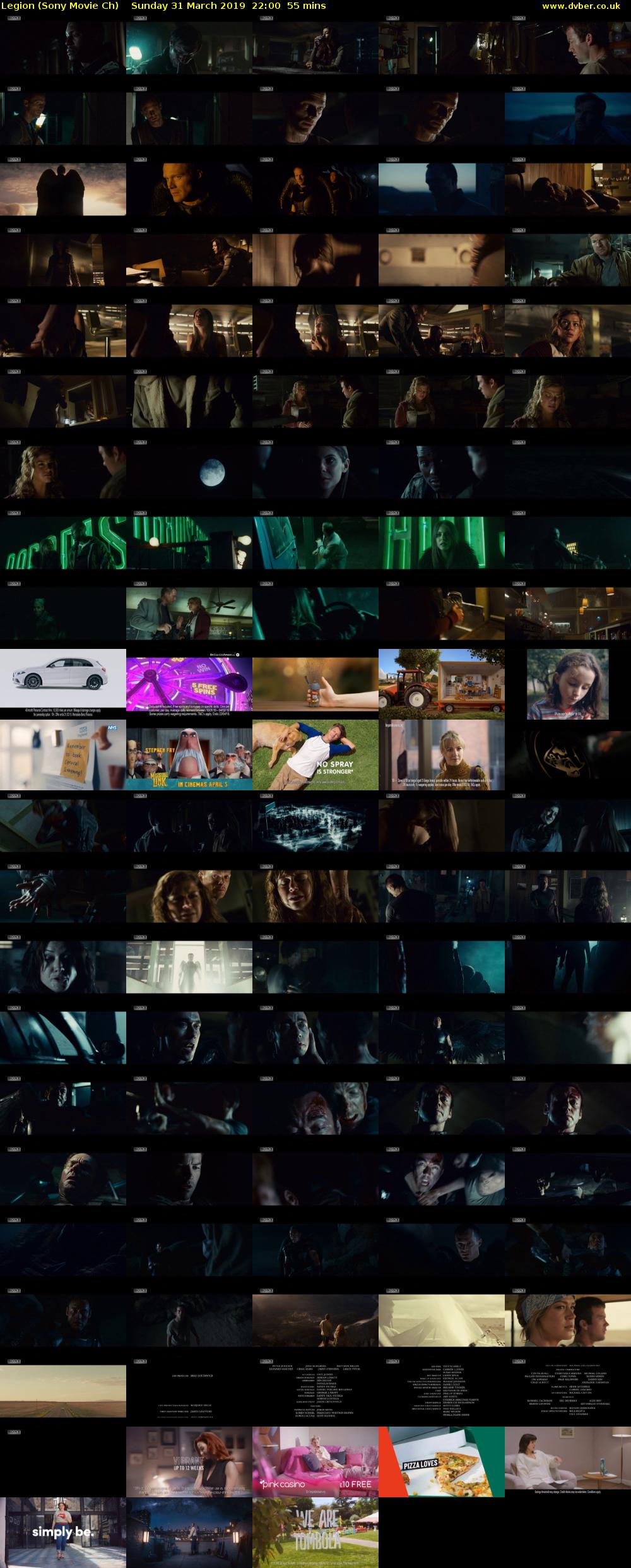 Legion (Sony Movie Ch) Sunday 31 March 2019 22:00 - 22:55