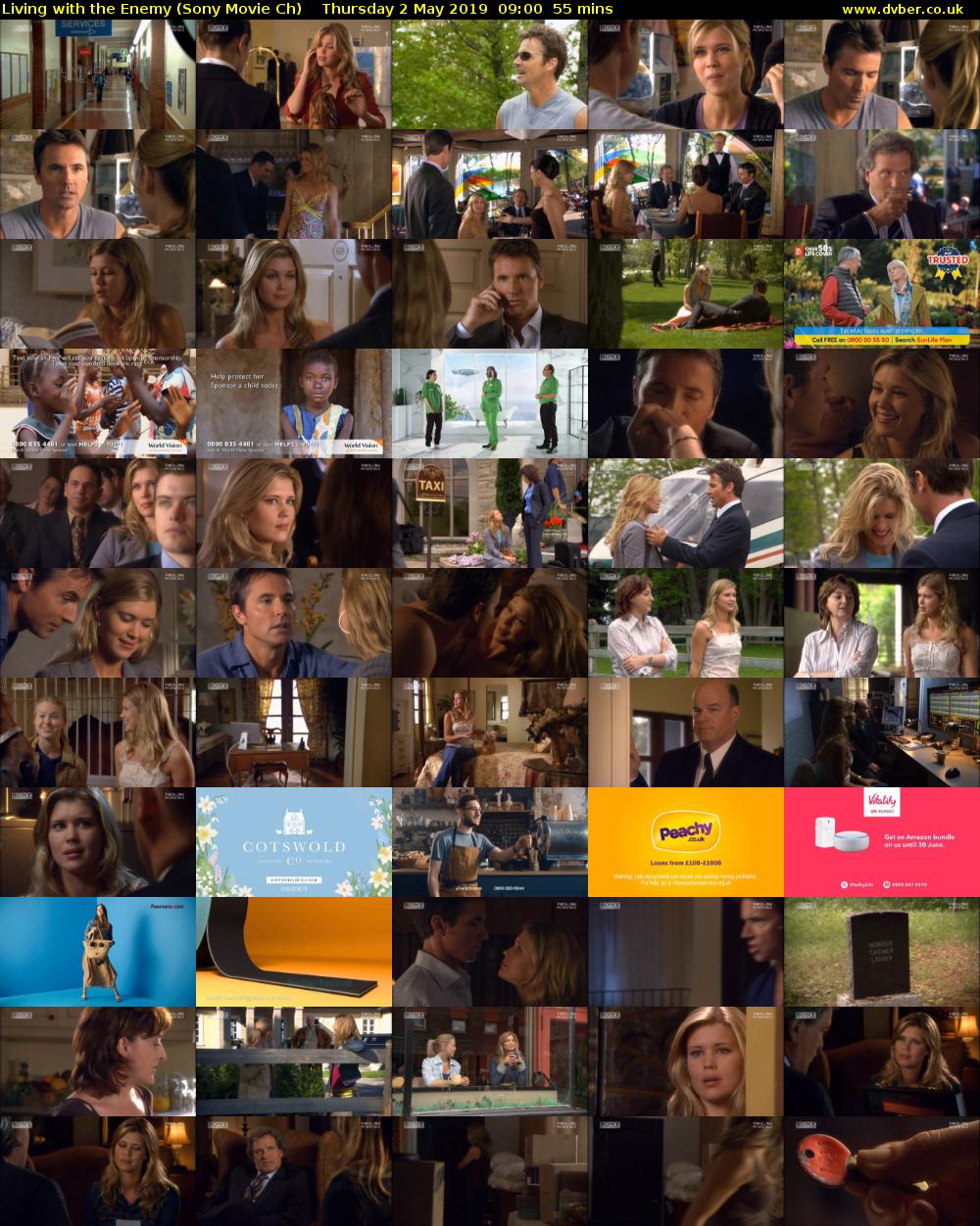 Living with the Enemy (Sony Movie Ch) Thursday 2 May 2019 09:00 - 09:55