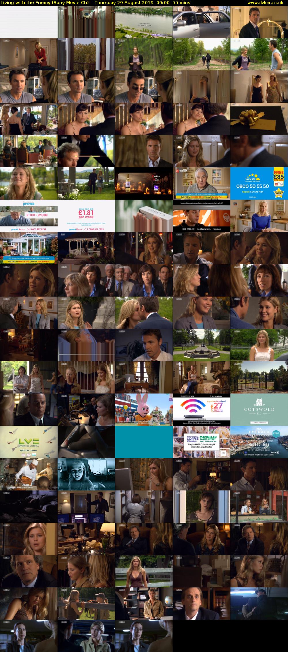Living with the Enemy (Sony Movie Ch) Thursday 29 August 2019 09:00 - 09:55