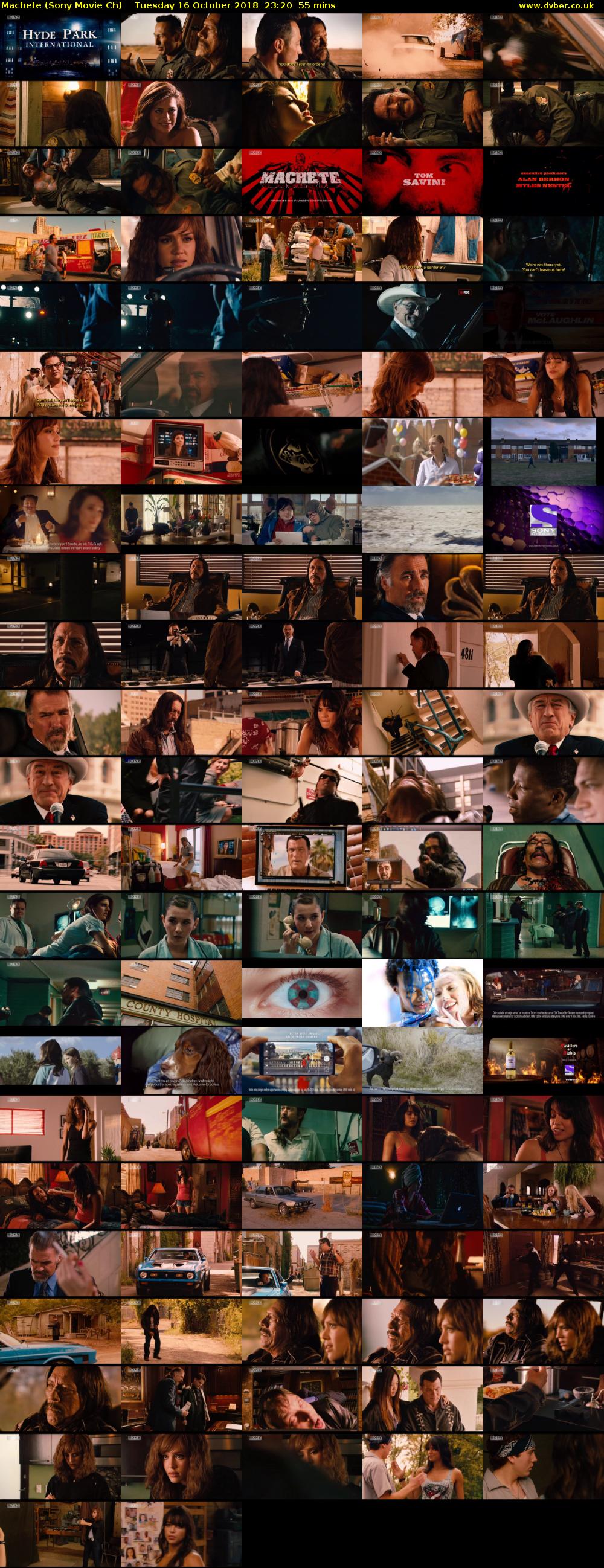 Machete (Sony Movie Ch) Tuesday 16 October 2018 23:20 - 00:15