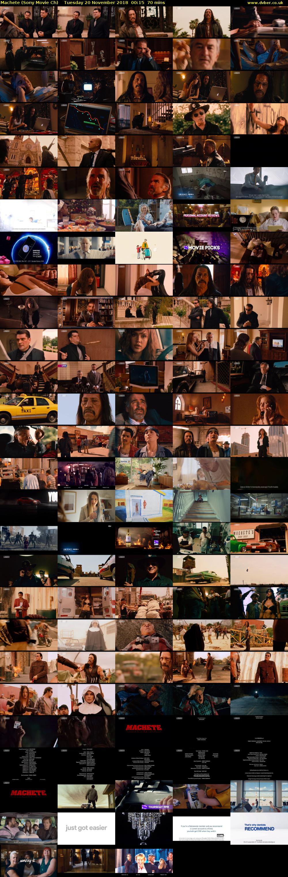 Machete (Sony Movie Ch) Tuesday 20 November 2018 00:15 - 01:25
