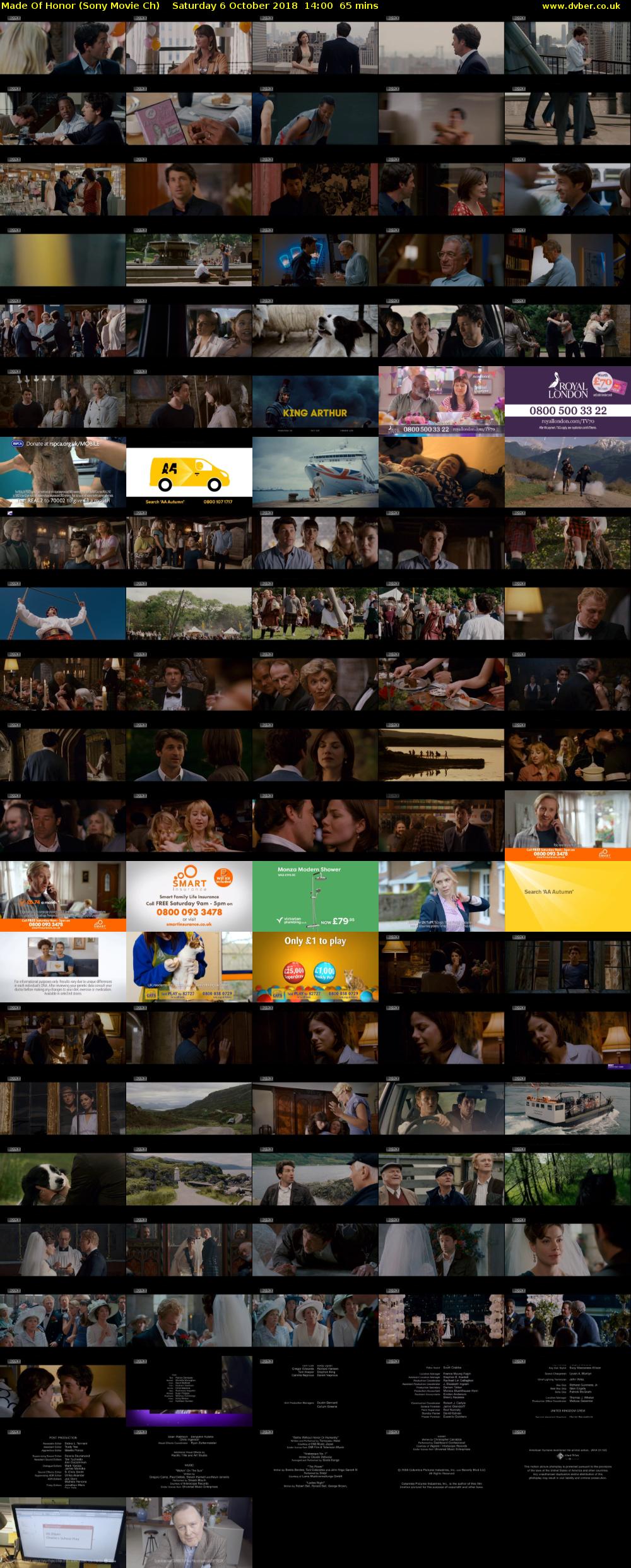 Made Of Honor (Sony Movie Ch) Saturday 6 October 2018 14:00 - 15:05