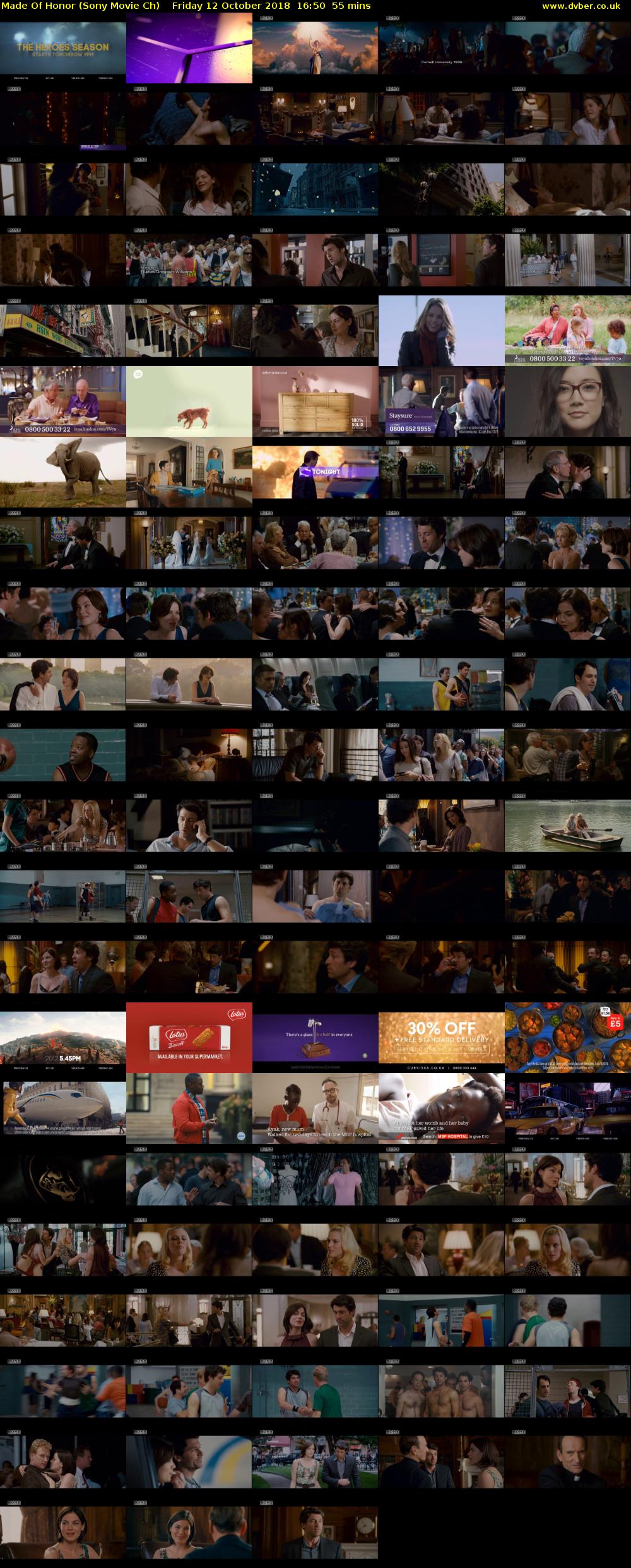 Made Of Honor (Sony Movie Ch) Friday 12 October 2018 16:50 - 17:45