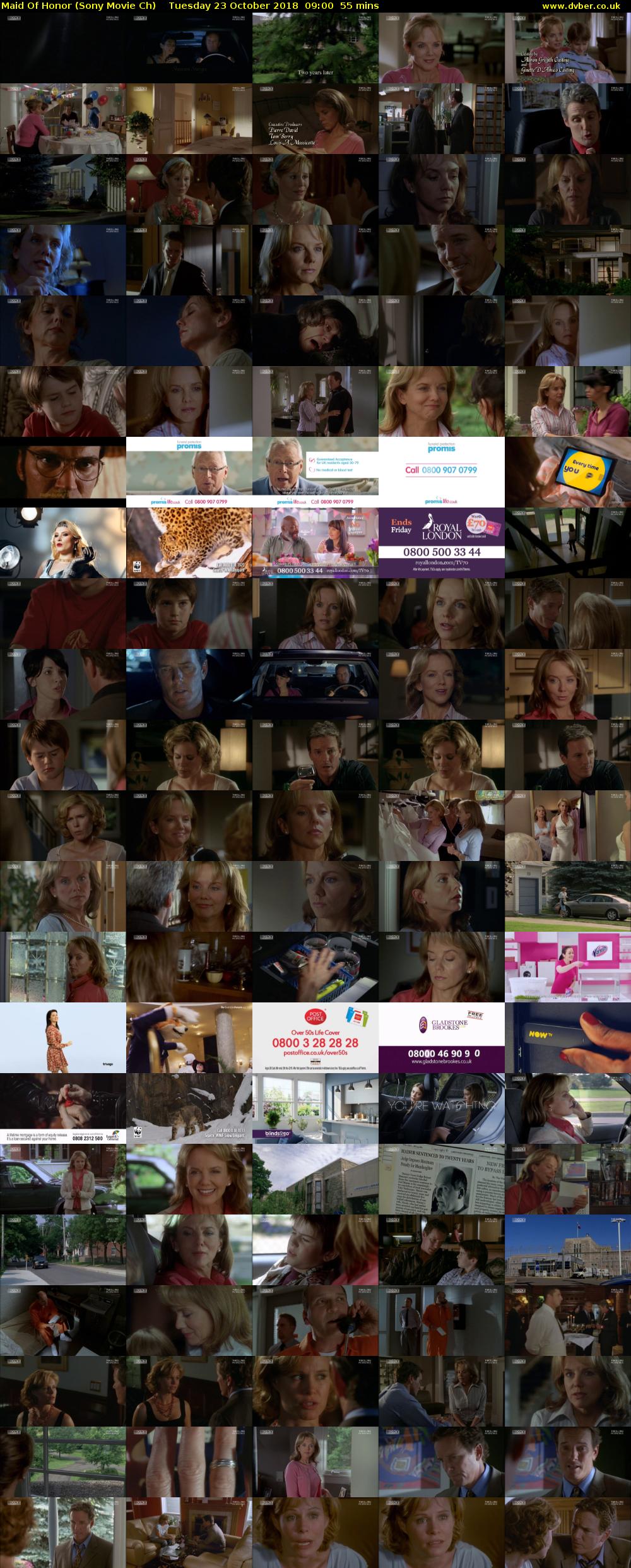 Maid Of Honor (Sony Movie Ch) Tuesday 23 October 2018 09:00 - 09:55