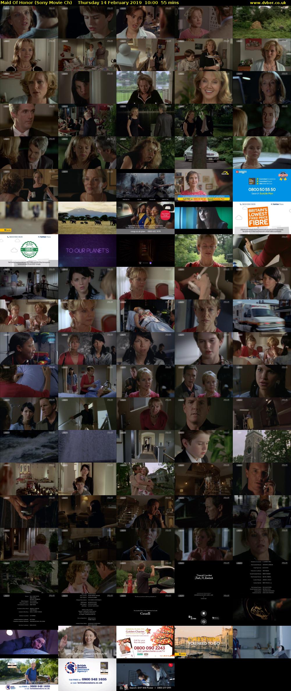 Maid Of Honor (Sony Movie Ch) Thursday 14 February 2019 10:00 - 10:55