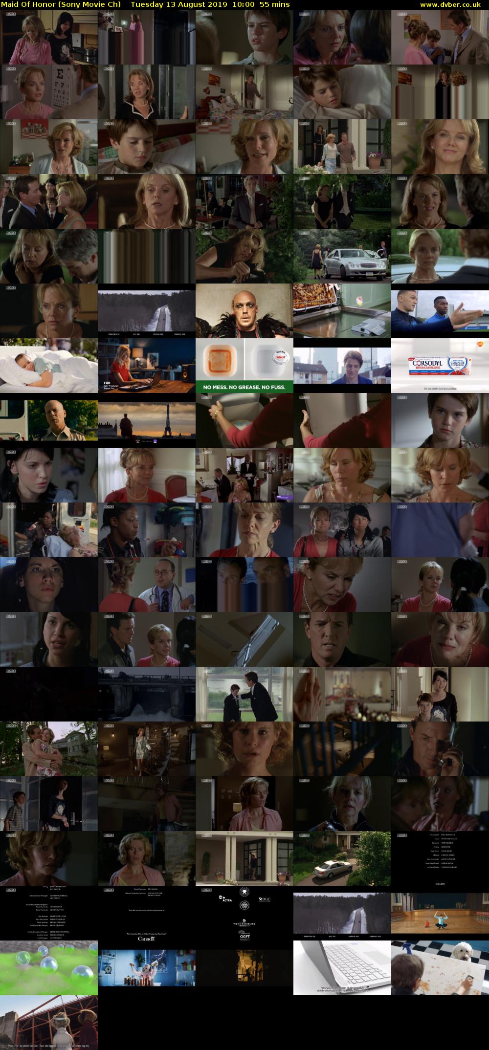 Maid Of Honor (Sony Movie Ch) Tuesday 13 August 2019 10:00 - 10:55