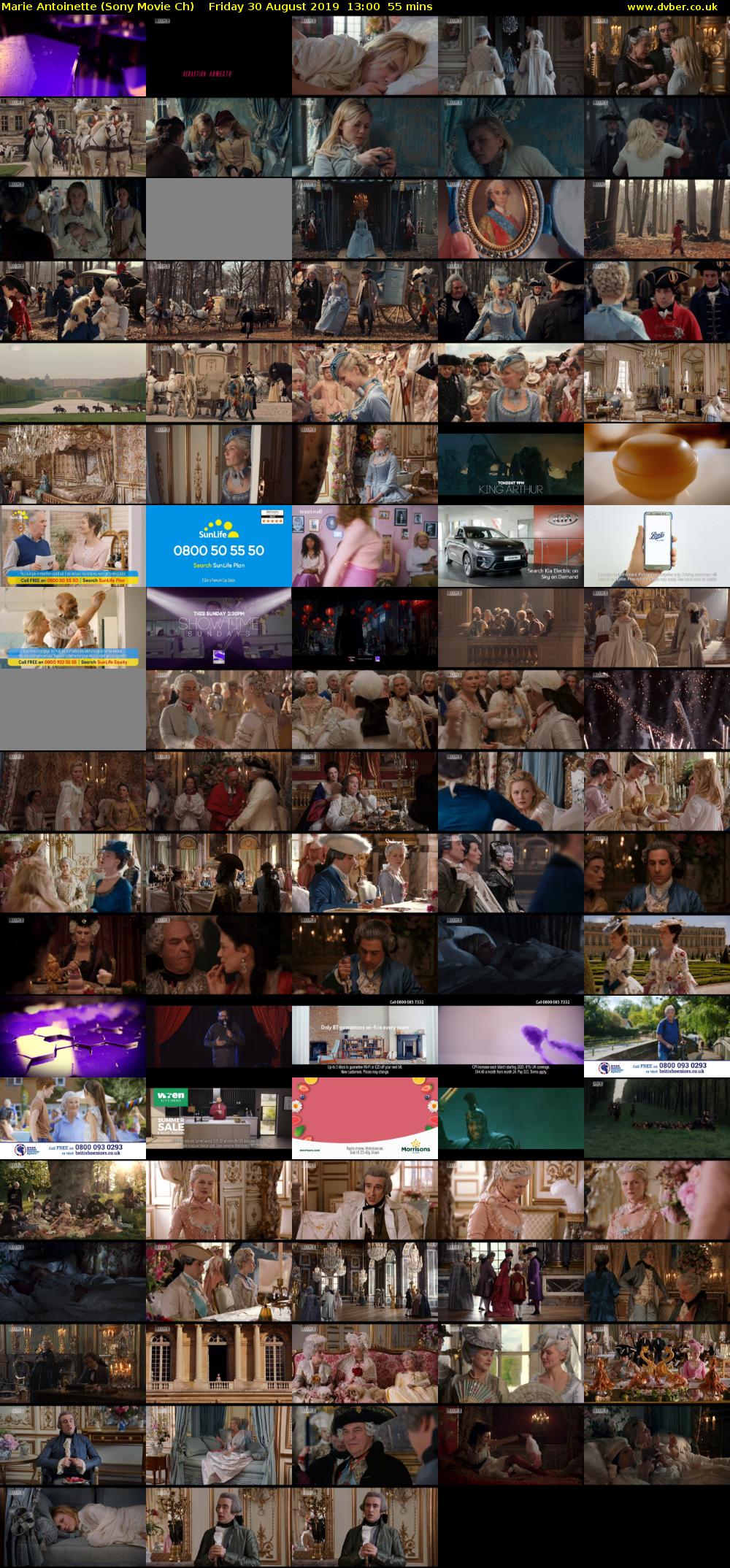 Marie Antoinette (Sony Movie Ch) Friday 30 August 2019 13:00 - 13:55