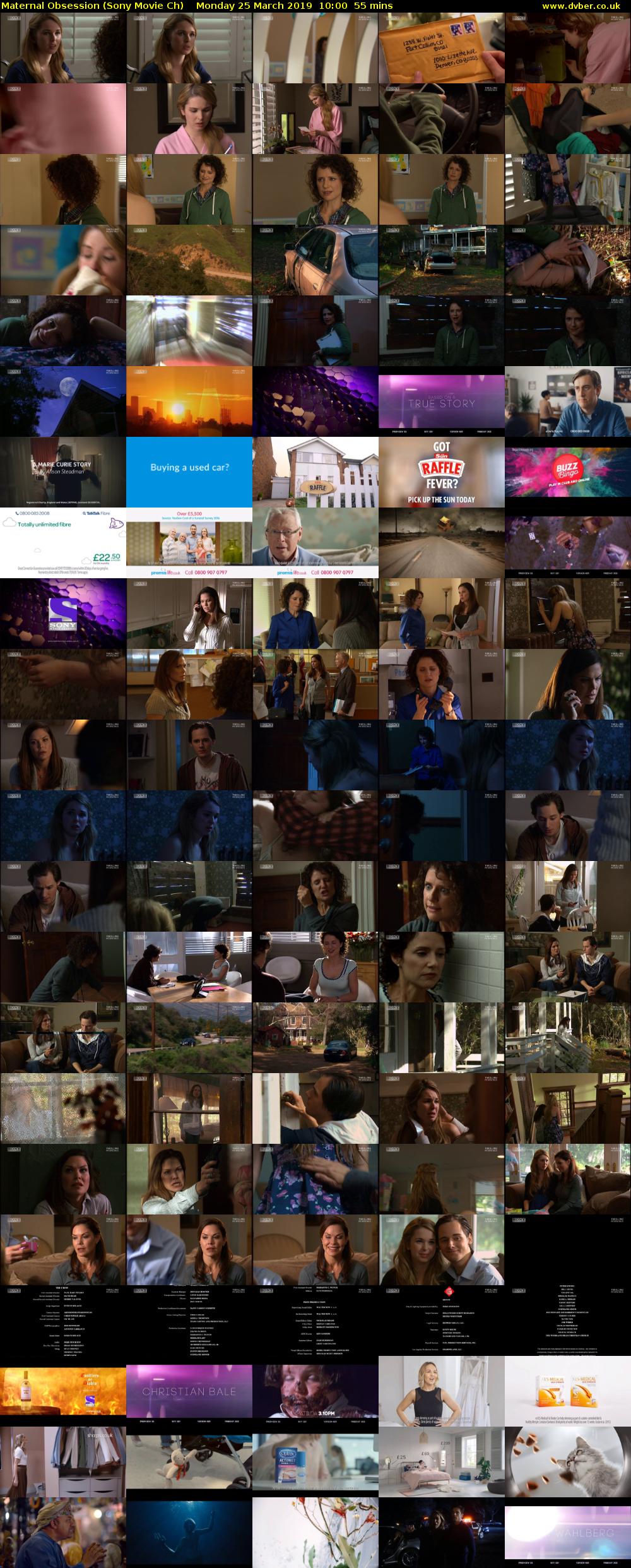 Maternal Obsession (Sony Movie Ch) Monday 25 March 2019 10:00 - 10:55