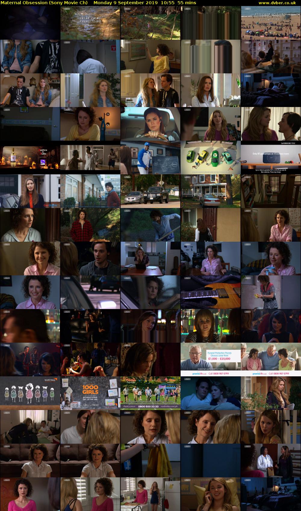 Maternal Obsession (Sony Movie Ch) Monday 9 September 2019 10:55 - 11:50