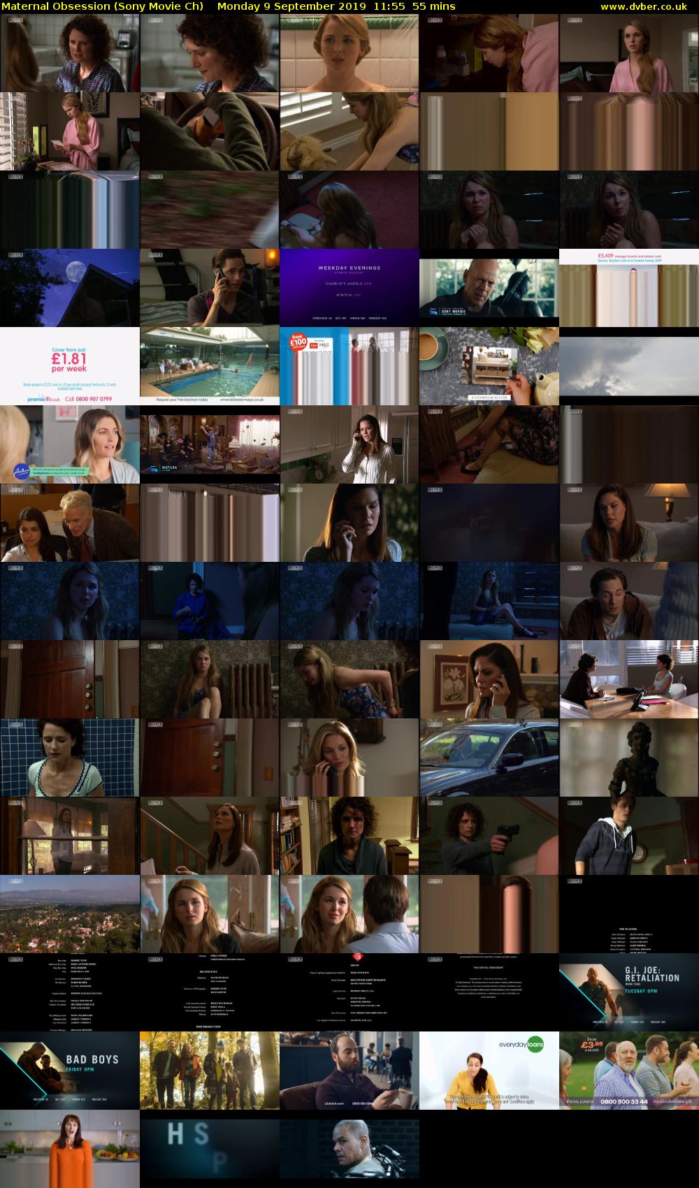Maternal Obsession (Sony Movie Ch) Monday 9 September 2019 11:55 - 12:50