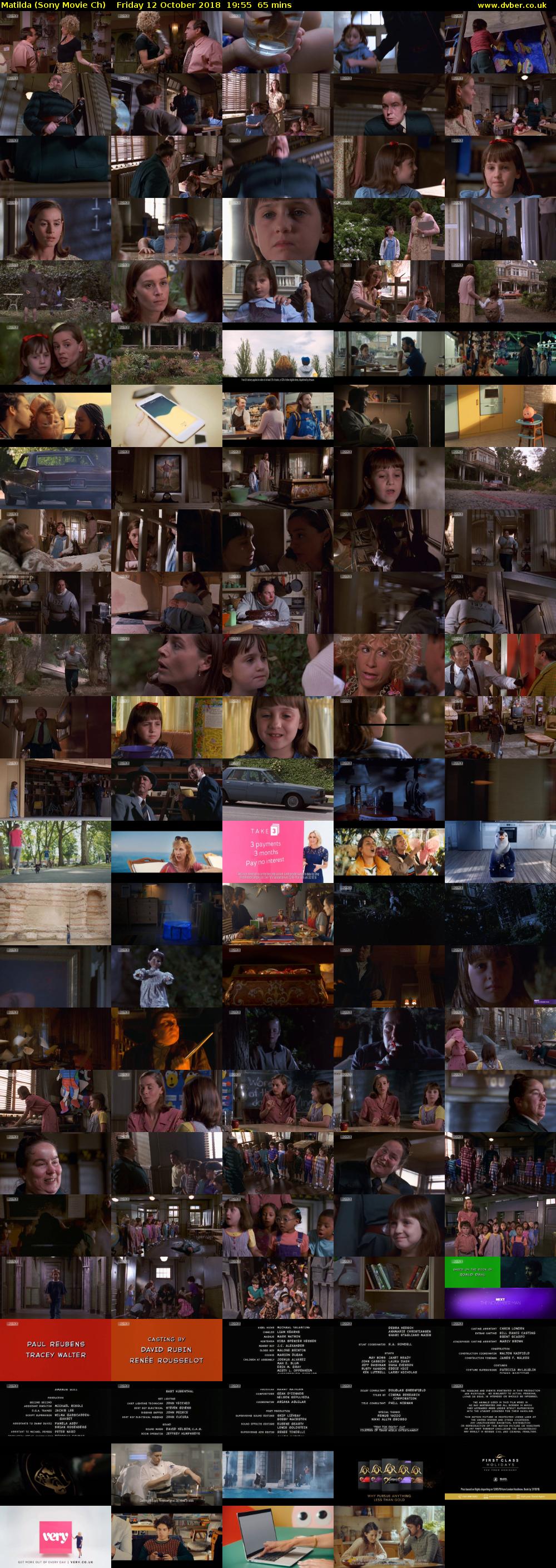 Matilda (Sony Movie Ch) Friday 12 October 2018 19:55 - 21:00