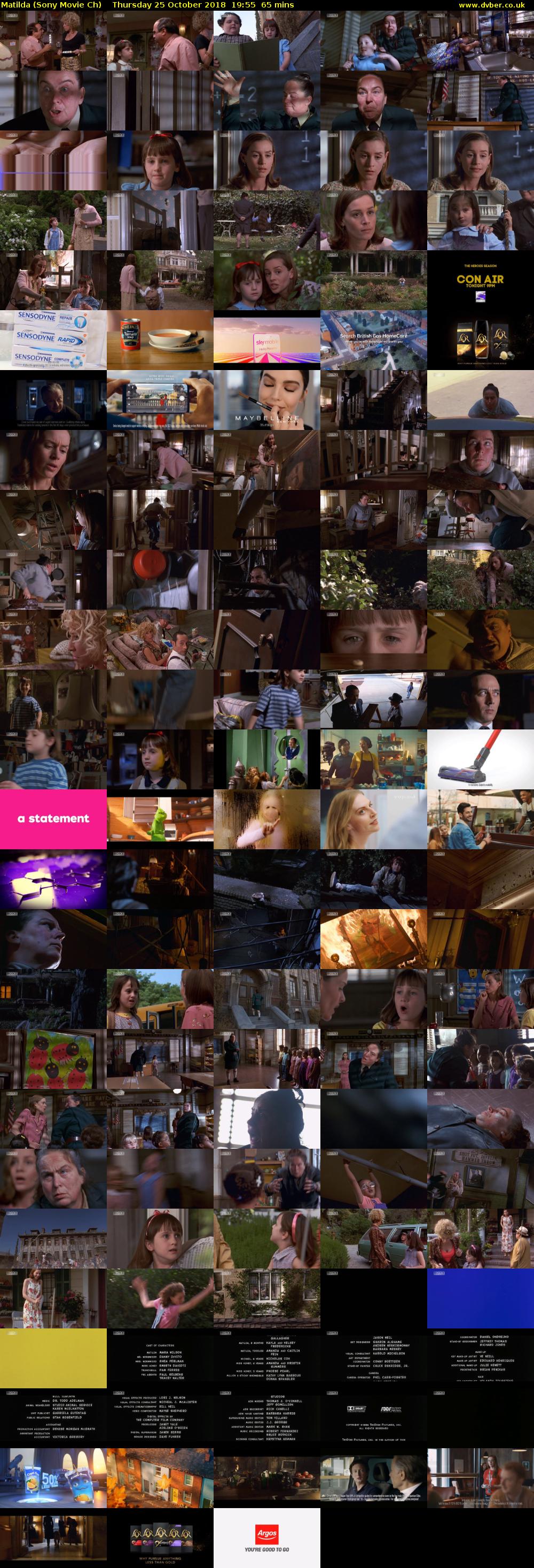 Matilda (Sony Movie Ch) Thursday 25 October 2018 19:55 - 21:00