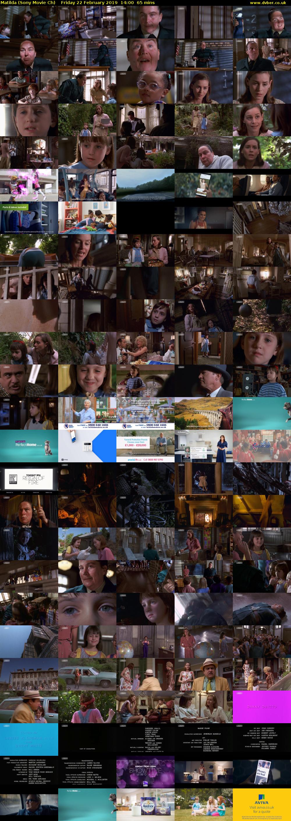 Matilda (Sony Movie Ch) Friday 22 February 2019 14:00 - 15:05
