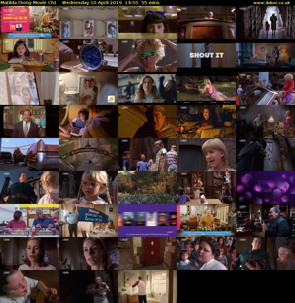 Matilda (Sony Movie Ch) Wednesday 10 April 2019 14:55 - 15:50