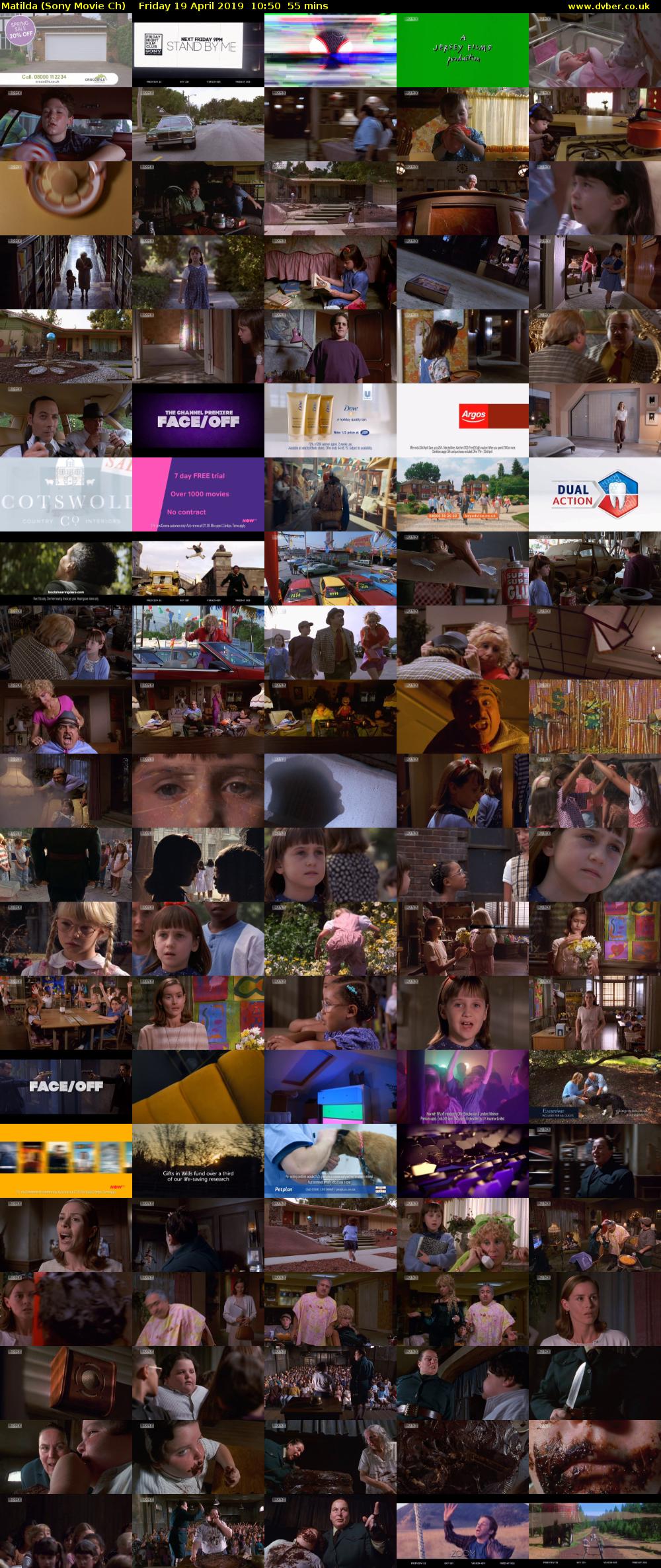 Matilda (Sony Movie Ch) Friday 19 April 2019 10:50 - 11:45