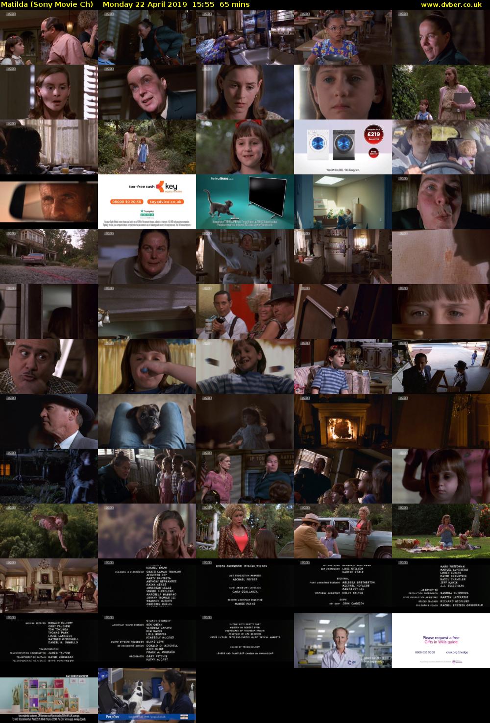 Matilda (Sony Movie Ch) Monday 22 April 2019 15:55 - 17:00