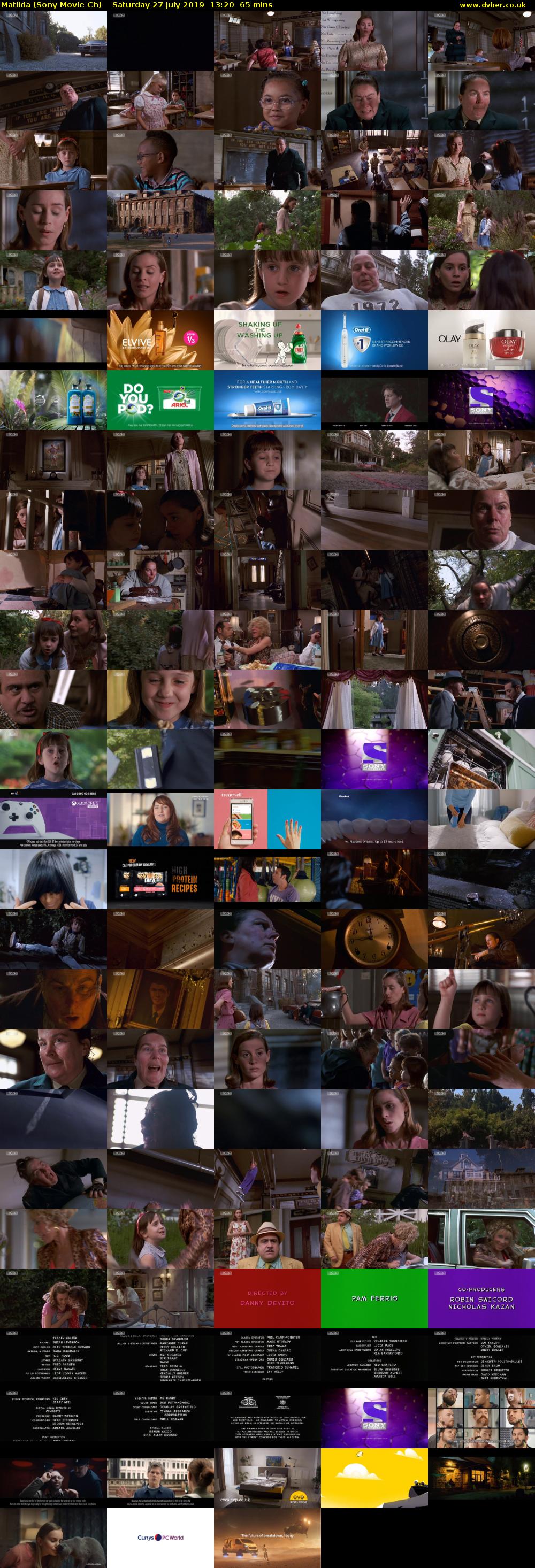Matilda (Sony Movie Ch) Saturday 27 July 2019 13:20 - 14:25