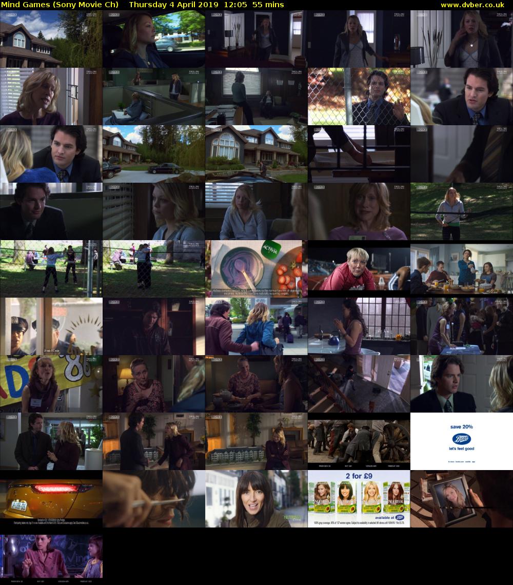 Mind Games (Sony Movie Ch) Thursday 4 April 2019 12:05 - 13:00