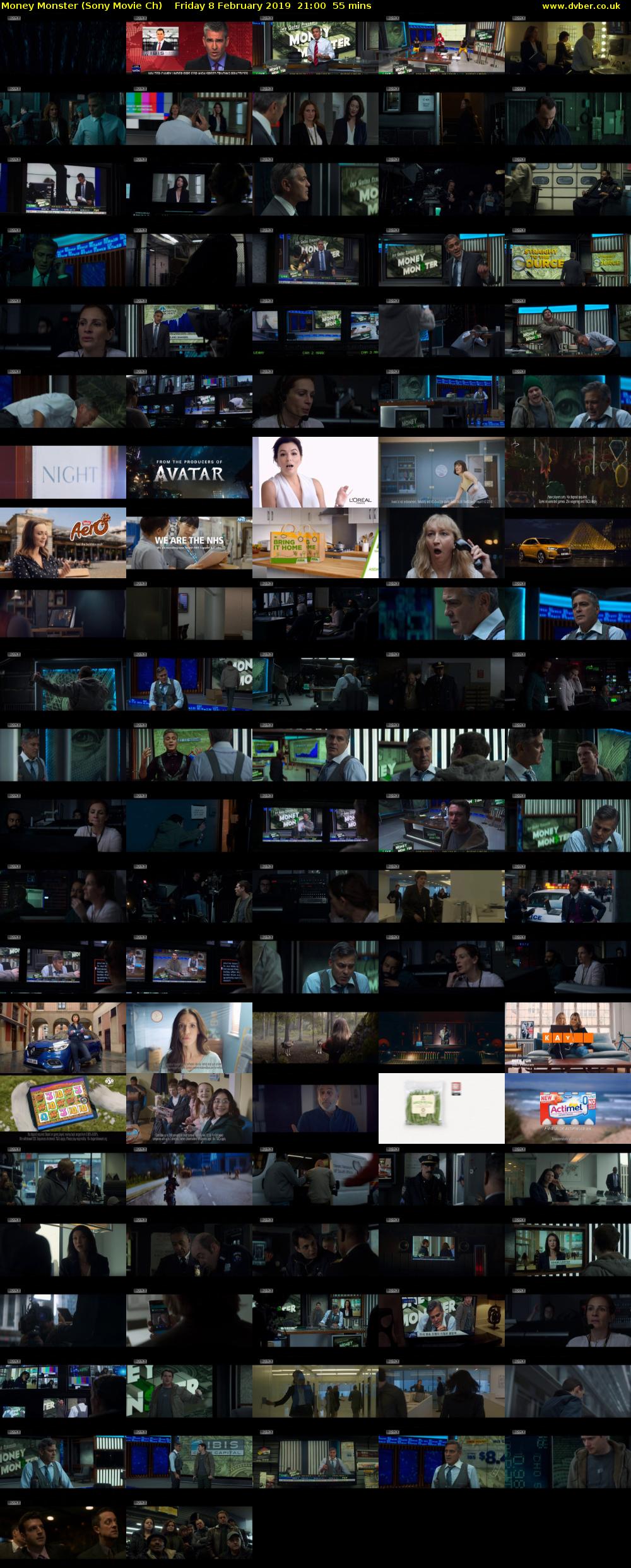 Money Monster (Sony Movie Ch) Friday 8 February 2019 21:00 - 21:55