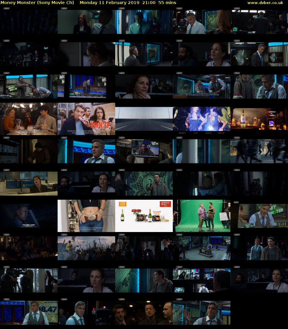 Money Monster (Sony Movie Ch) Monday 11 February 2019 21:00 - 21:55