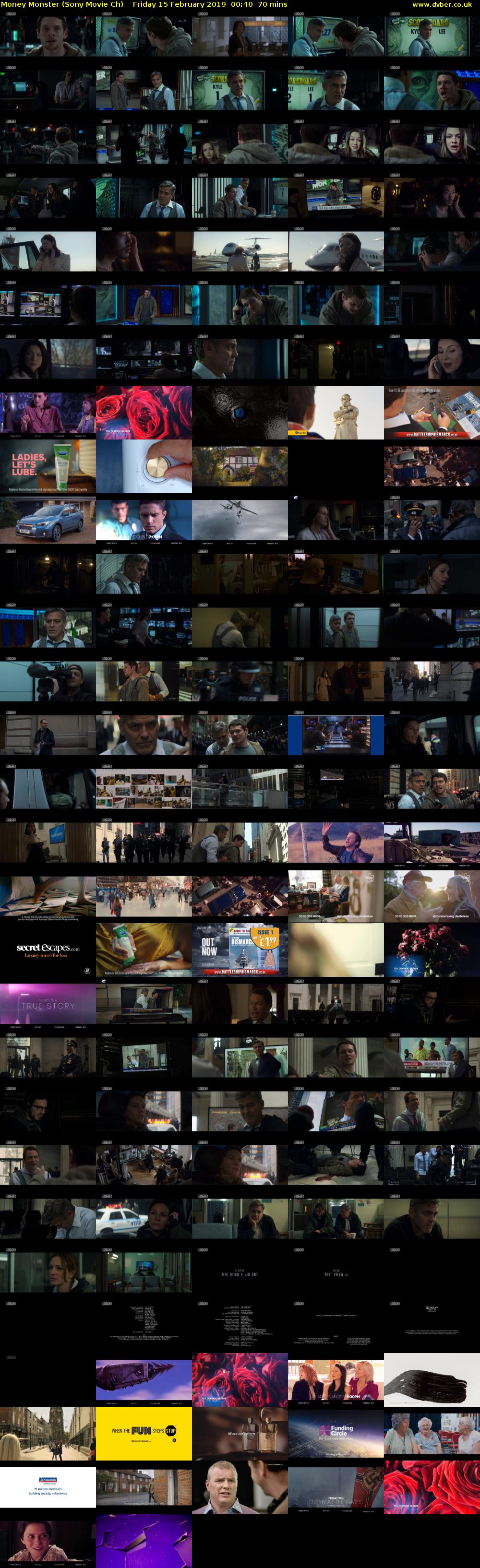 Money Monster (Sony Movie Ch) Friday 15 February 2019 00:40 - 01:50