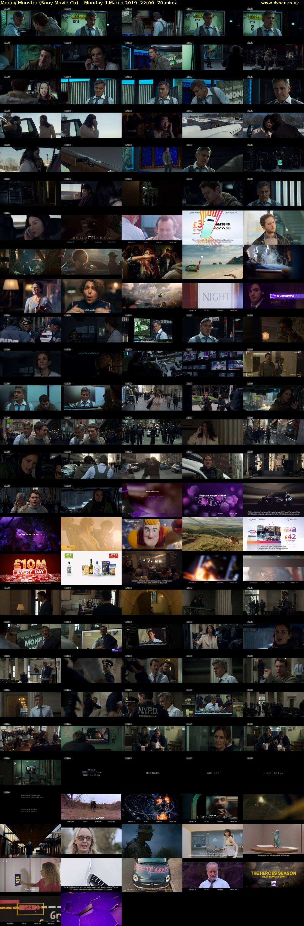 Money Monster (Sony Movie Ch) Monday 4 March 2019 22:00 - 23:10