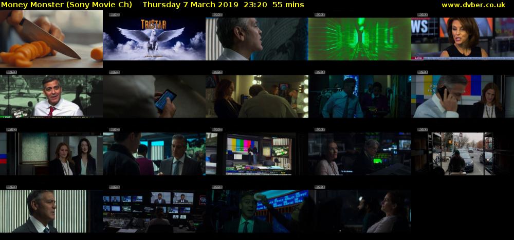 Money Monster (Sony Movie Ch) Thursday 7 March 2019 23:20 - 00:15