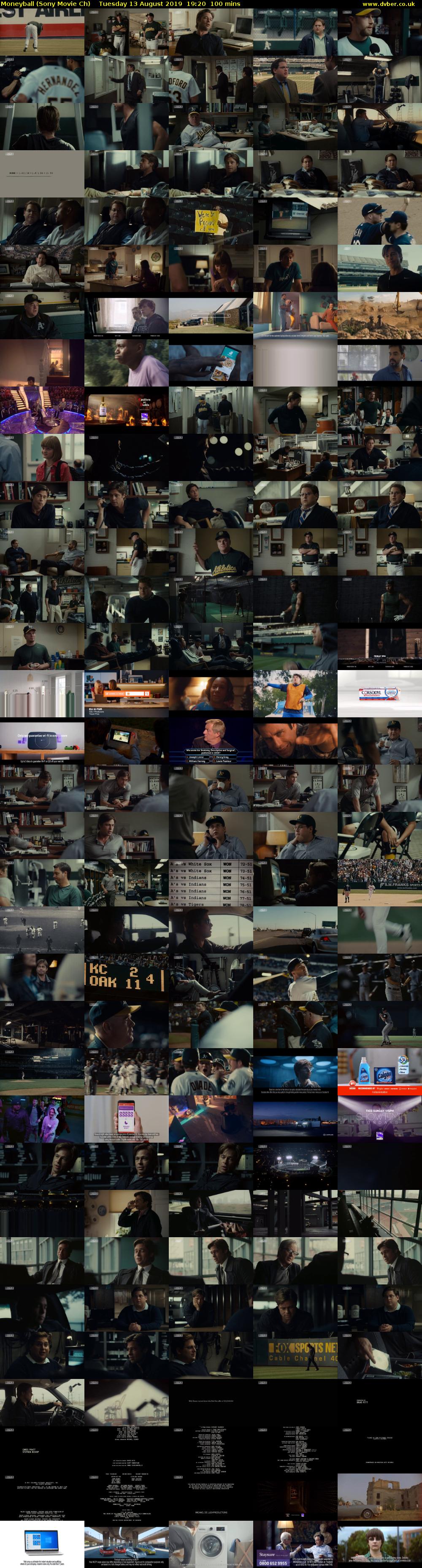 Moneyball (Sony Movie Ch) Tuesday 13 August 2019 19:20 - 21:00