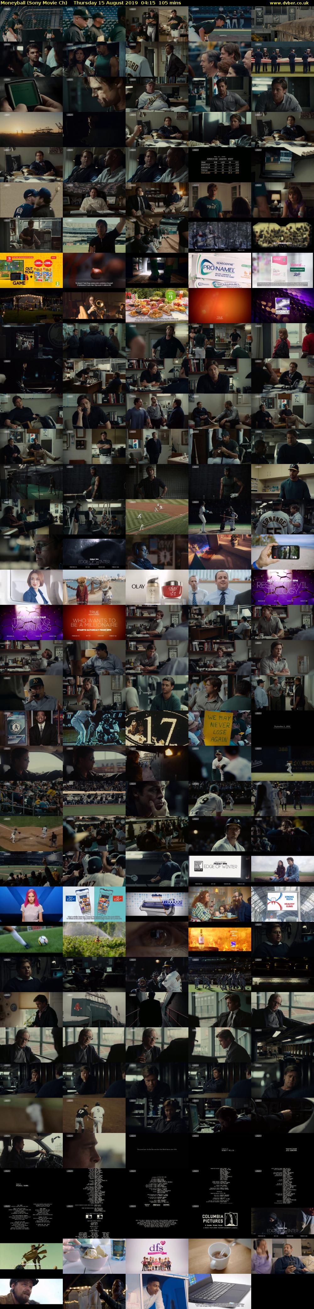 Moneyball (Sony Movie Ch) Thursday 15 August 2019 04:15 - 06:00