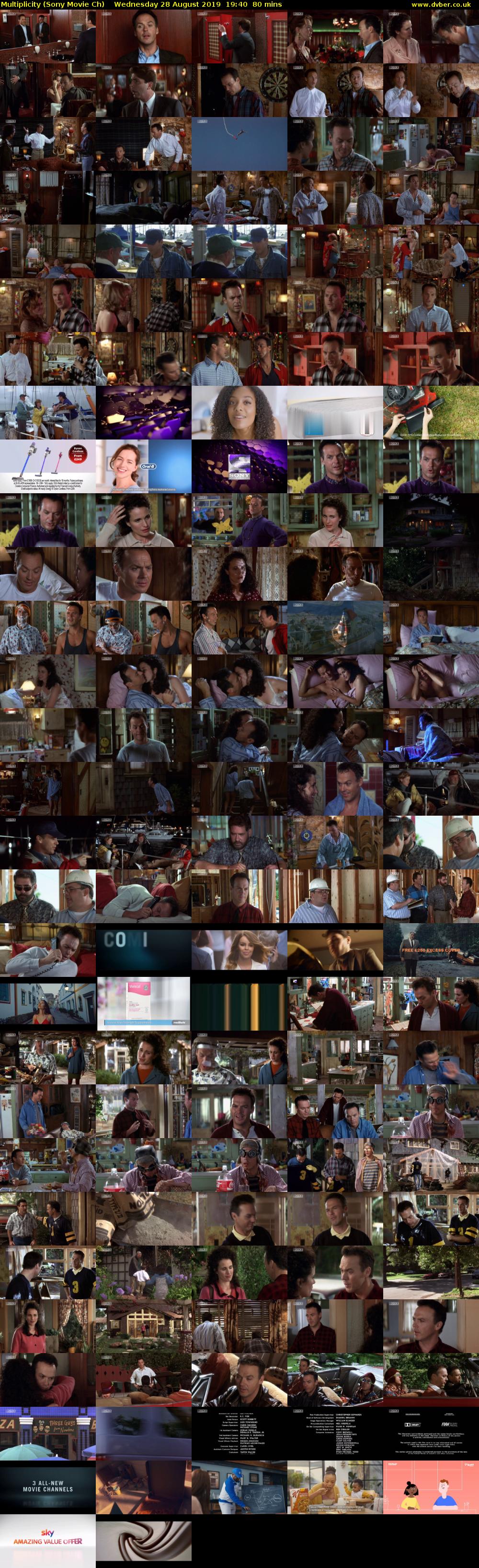 Multiplicity (Sony Movie Ch) Wednesday 28 August 2019 19:40 - 21:00