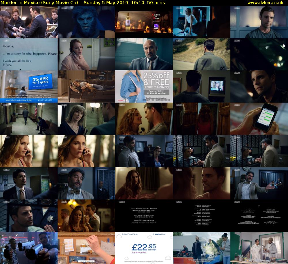 Murder In Mexico (Sony Movie Ch) Sunday 5 May 2019 10:10 - 11:00