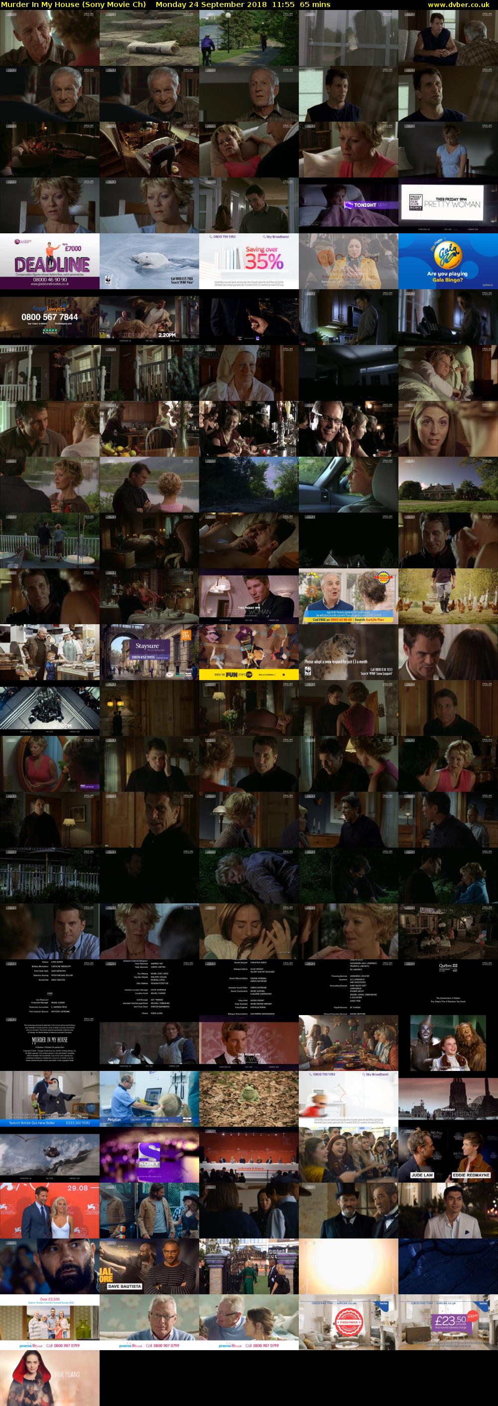 Murder In My House (Sony Movie Ch) Monday 24 September 2018 11:55 - 13:00