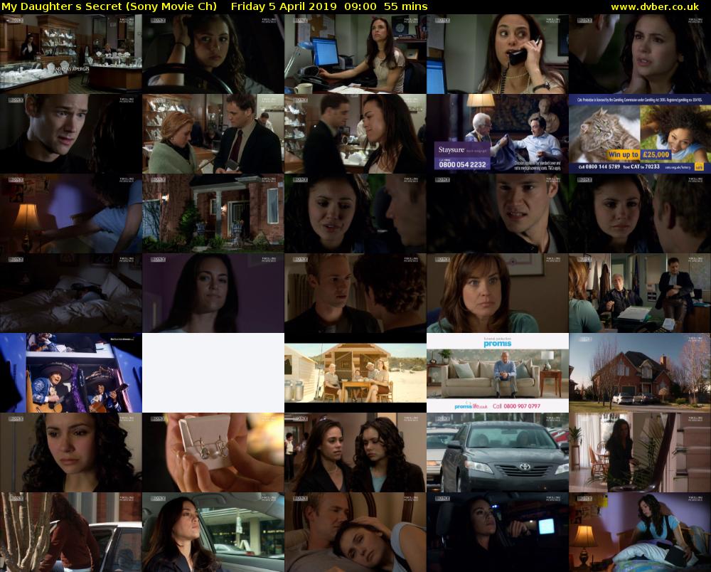 My Daughters Secret (Sony Movie Ch) Friday 5 April 2019 09:00 - 09:55