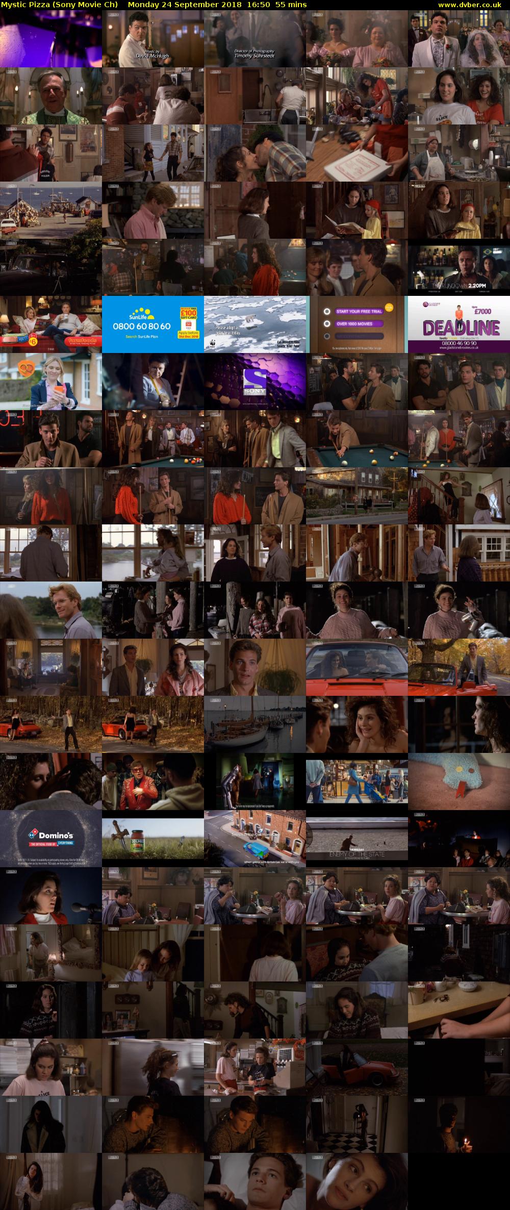 Mystic Pizza (Sony Movie Ch) Monday 24 September 2018 16:50 - 17:45