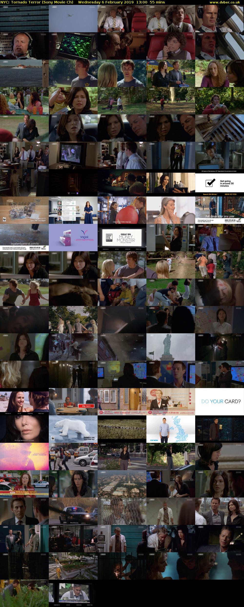 NYC: Tornado Terror (Sony Movie Ch) Wednesday 6 February 2019 13:00 - 13:55