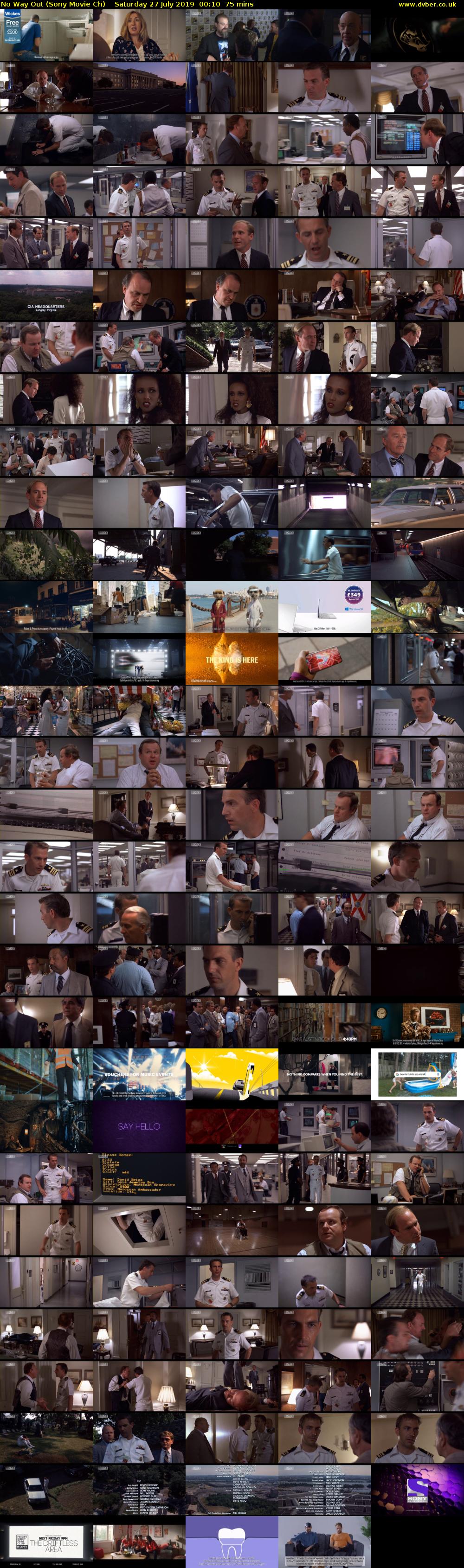 No Way Out (Sony Movie Ch) Saturday 27 July 2019 00:10 - 01:25