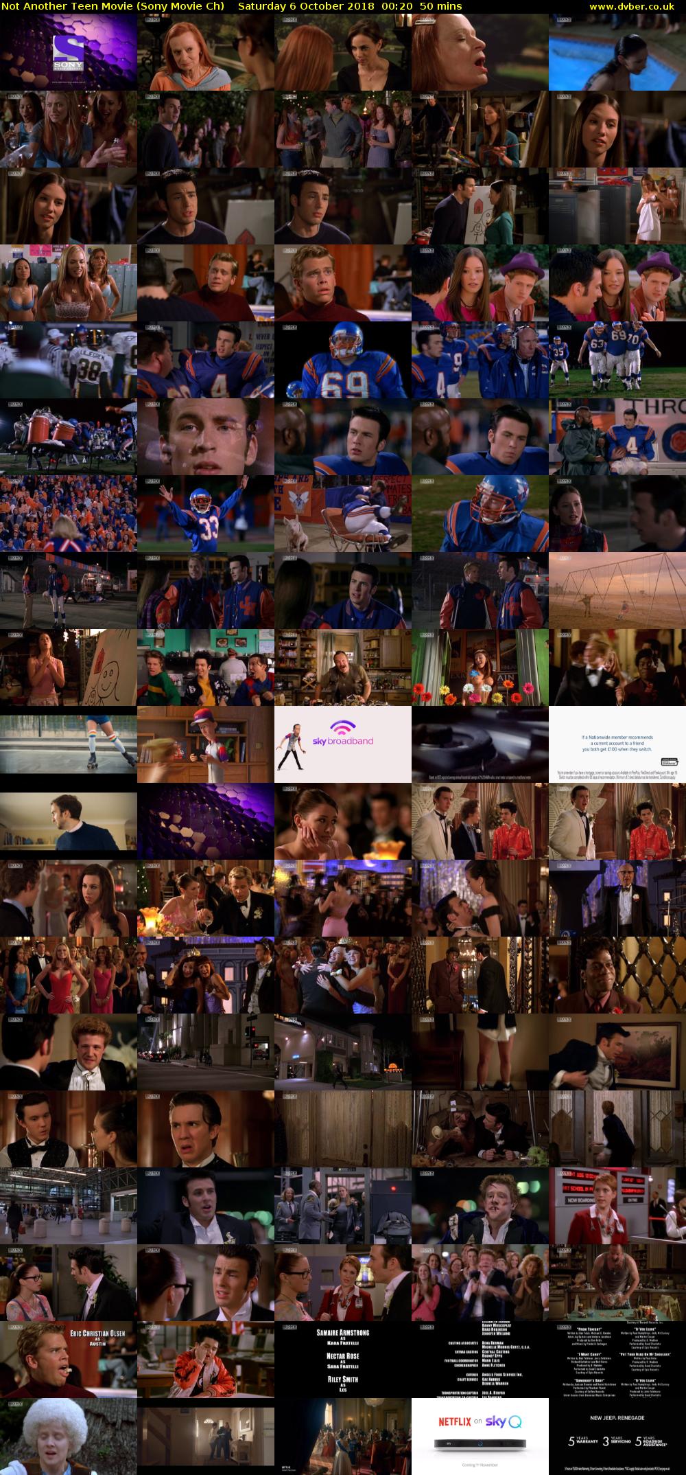 Not Another Teen Movie (Sony Movie Ch) Saturday 6 October 2018 00:20 - 01:10