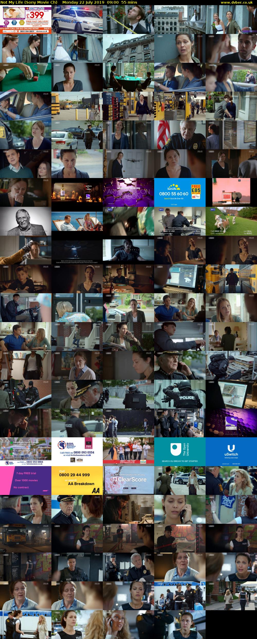 Not My Life (Sony Movie Ch) Monday 22 July 2019 09:00 - 09:55