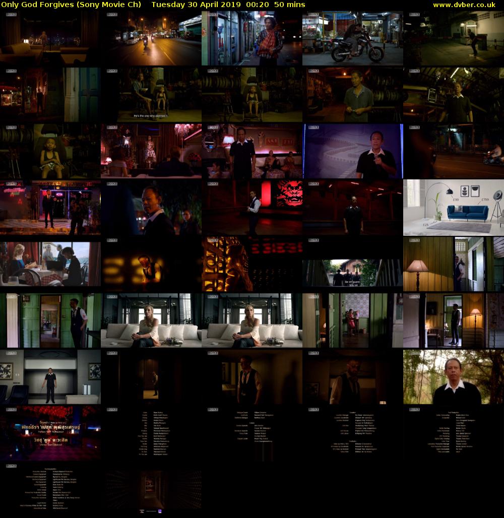 Only God Forgives (Sony Movie Ch) Tuesday 30 April 2019 00:20 - 01:10