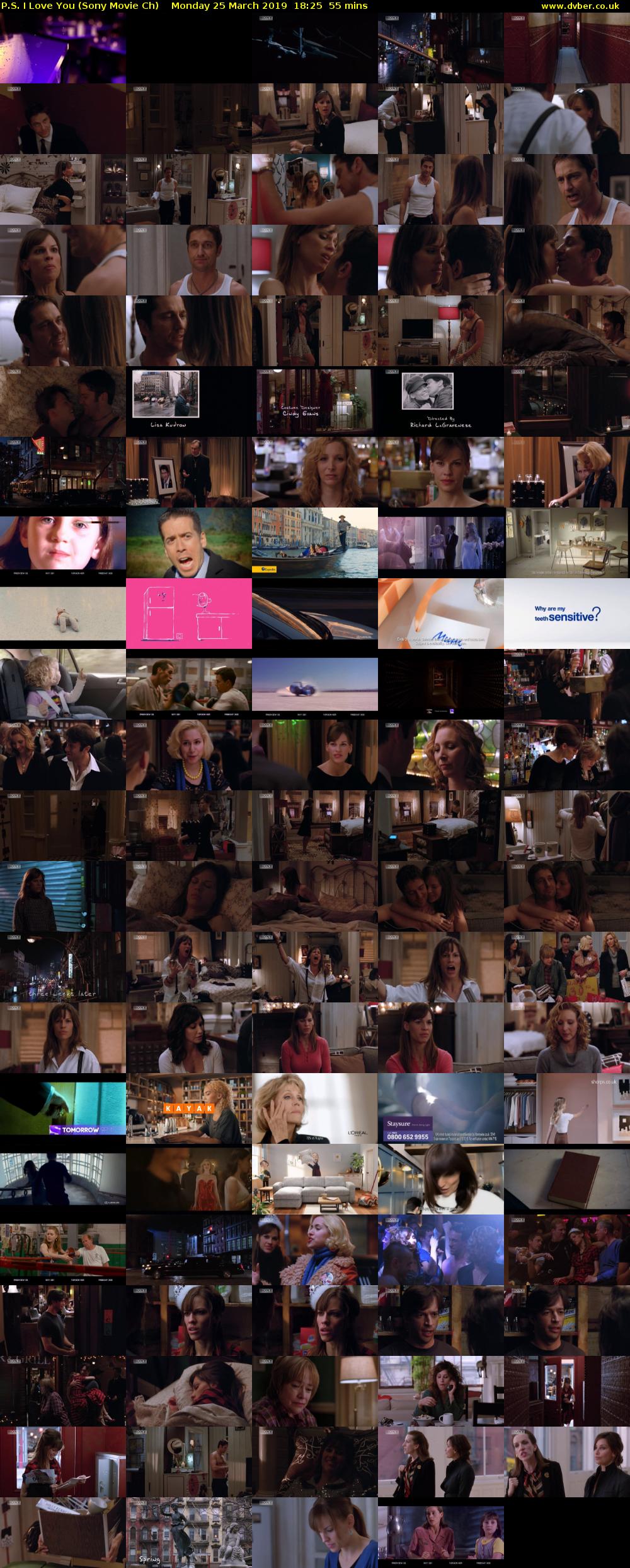 P.S. I Love You (Sony Movie Ch) Monday 25 March 2019 18:25 - 19:20
