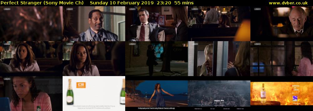 Perfect Stranger (Sony Movie Ch) Sunday 10 February 2019 23:20 - 00:15