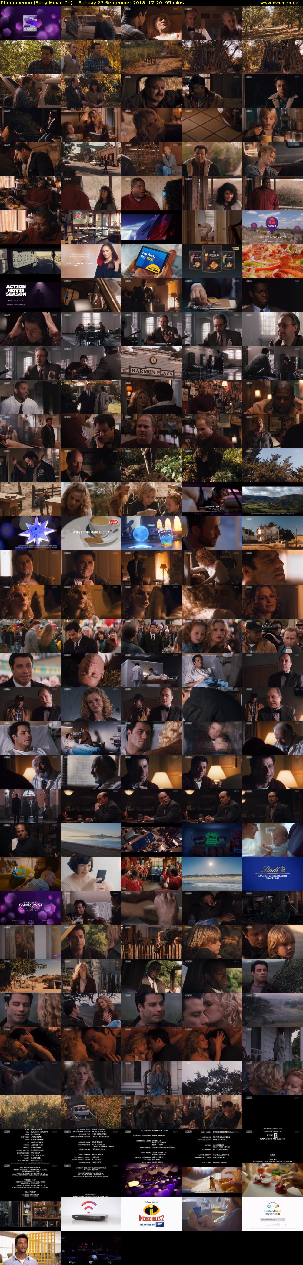 Phenomenon (Sony Movie Ch) Sunday 23 September 2018 17:20 - 18:55
